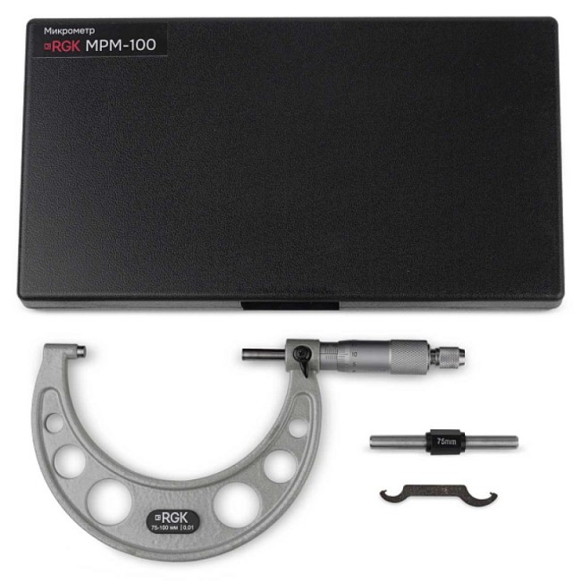 Микрометр RGK MPM-100 с калибровкой