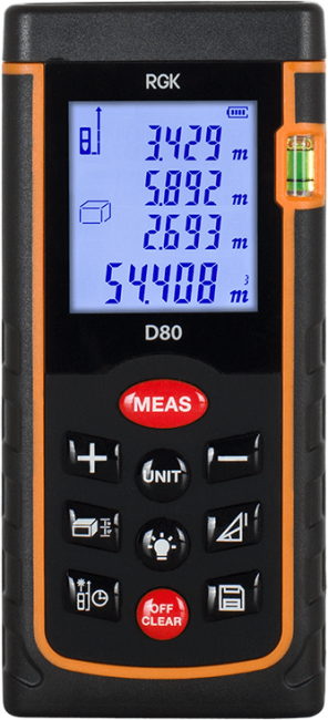Лазерный дальномер RGK D80 Лазерный дальномер RGK D80