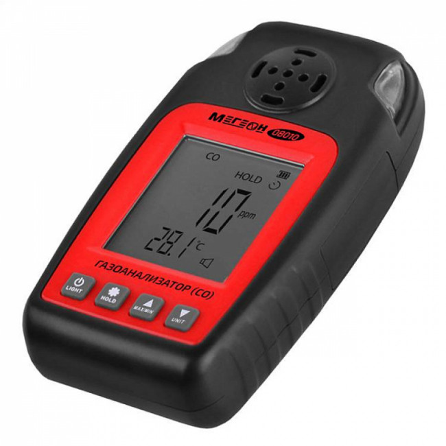 Газоанализатор (измеритель концентрации угарного газа) МЕГЕОН 08010 Газоанализатор (измеритель концентрации угарного газа) МЕГЕОН 08010