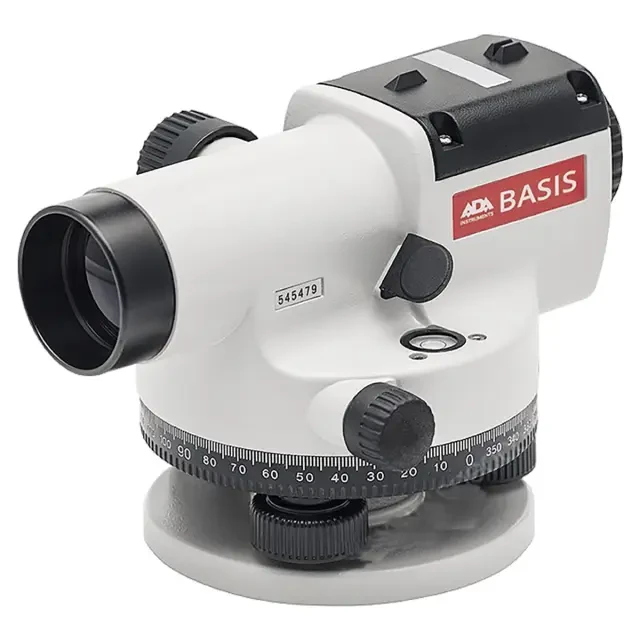 Комплект оптический нивелир ADA Basis + штатив на винтах ADA Light S + рейка ADA STAFF 3 Комплект оптический нивелир ADA Basis + штатив на винтах ADA Light S + рейка ADA STAFF 3