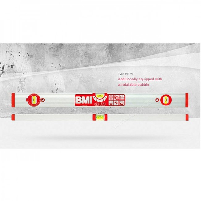 Строительный уровень BMI Alustar 691W 60 см Строительный уровень BMI Alustar 691W 60 см
