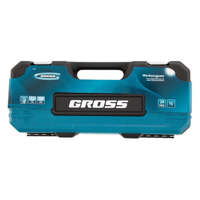 Набор инструментов 1/2", CrV 24 предмета Gross Набор инструментов 1/2", CrV 24 предмета Gross