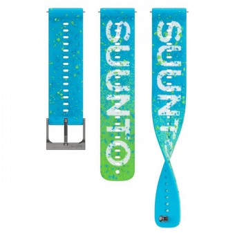 Силиконовый ремешок SUUNTO Athletic 6 22 мм Power Blue S+M, синий