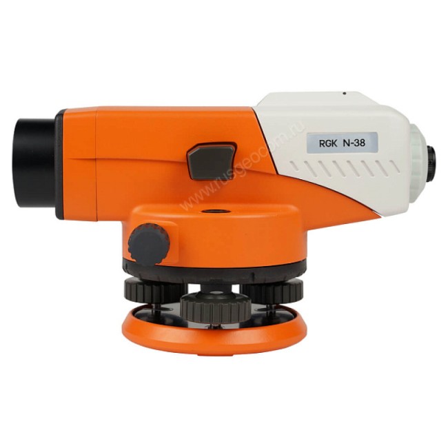 Комплект оптический нивелир RGK N-38 с поверкой + штатив S6-N + рейка AMO S3