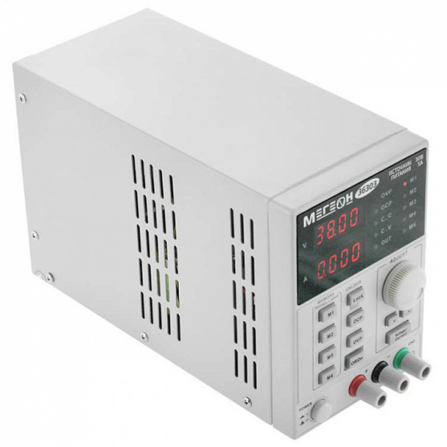 Одноканальный программируемый линейный источник питания МЕГЕОН 36303 Одноканальный программируемый линейный источник питания МЕГЕОН 36303