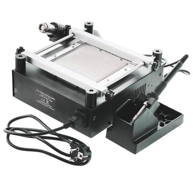 Цифровая паяльная станция 3 в 1 МЕГЕОН 00363 Цифровая паяльная станция 3 в 1 МЕГЕОН 00363