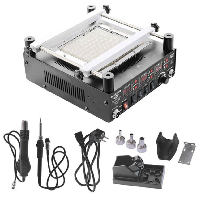 Цифровая паяльная станция 3 в 1 МЕГЕОН 00363 Цифровая паяльная станция 3 в 1 МЕГЕОН 00363