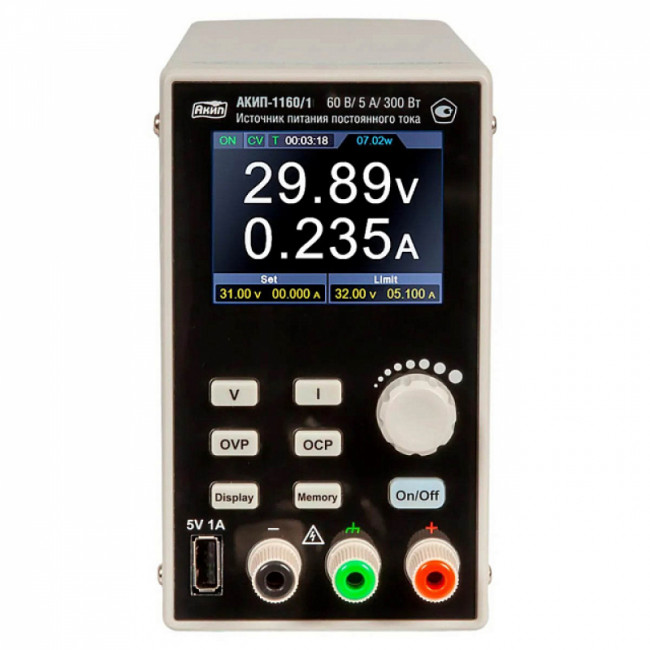 Источник питания постоянного тока АКИП-1160/1 Источник питания постоянного тока АКИП-1160/1