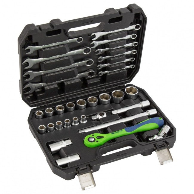 Набор инструментов 1/2" CrV 32 предмета Сибртех