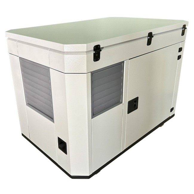 Тихий зимний кожух для генератора 1600 RAL 7035 (2 вентилятора) Тихий зимний кожух для генератора 1600 RAL 7035 (2 вентилятора)