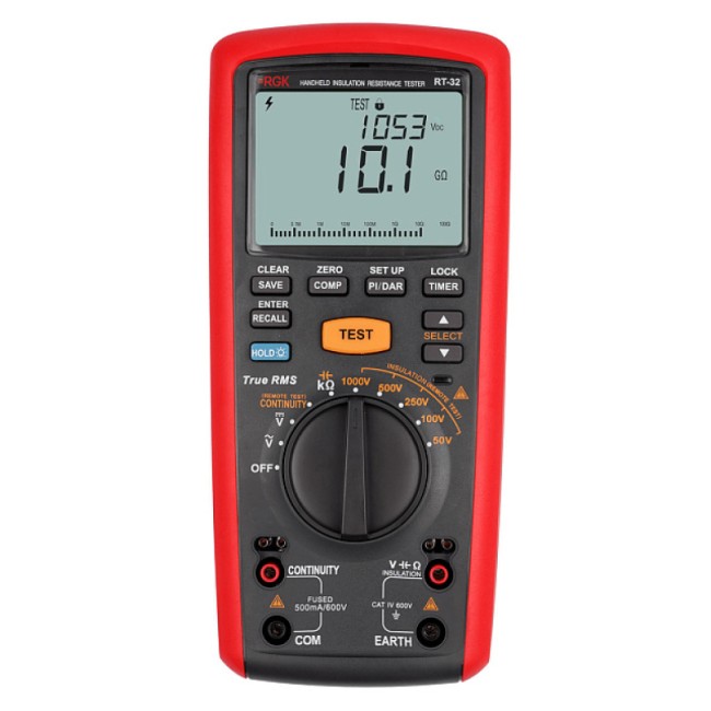 Цифровой мегаомметр RGK RT-32 с поверкой Цифровой мегаомметр RGK RT-32 с поверкой