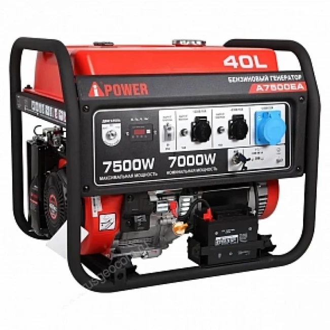 Бензиновый генератор A-iPower A7500EA + блок автозапуска A-iPower 400 В, 25 А