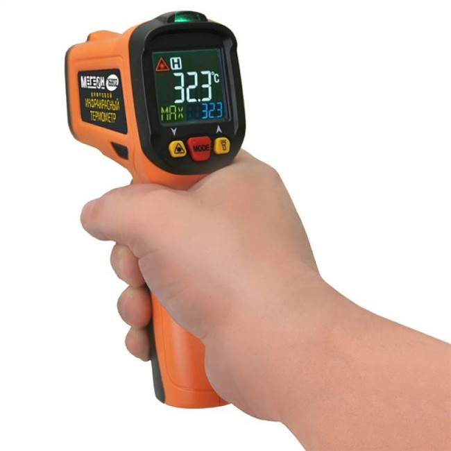 Инфракрасный термометр с термопарой МЕГЕОН 16802 Инфракрасный термометр с термопарой МЕГЕОН 16802