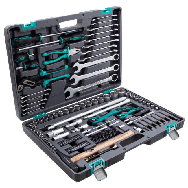 Набор инструментов 1/4", 1/2" Cr-V 119 предметов Stels