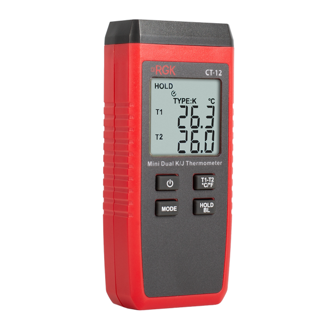 Термометр RGK CT-12 с погружным зондом температуры TR-10W и поверхностным зондом TR-10S Термометр RGK CT-12 с погружным зондом температуры TR-10W и поверхностным зондом TR-10S