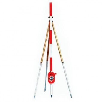 Однопризменный отражатель Sokkia APS12P-AR без марки с вешкой и стойкой