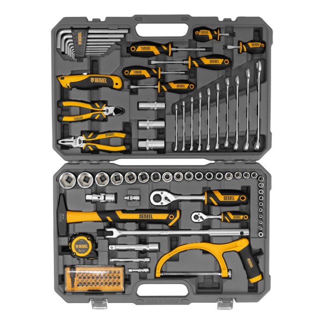 Набор инструментов 1/2", 1/4" 100 предметов Denzel