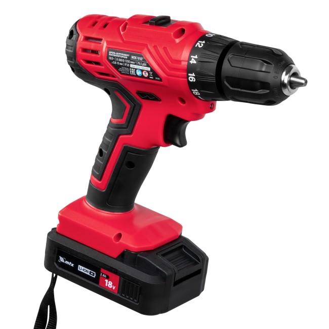 Дрель-шуруповерт аккумуляторная MCDL-18-02 2 акк. MTX