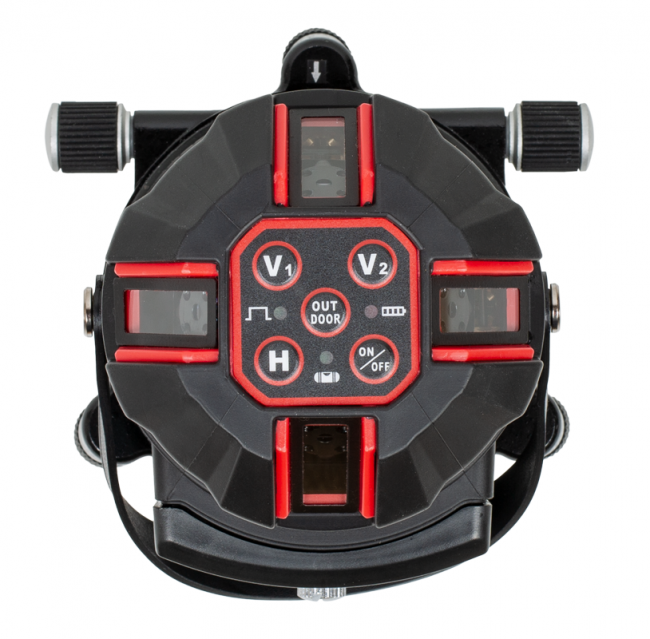 Комплект: лазерный уровень RGK UL-44W Black + штанга-упор, приемник, рейка