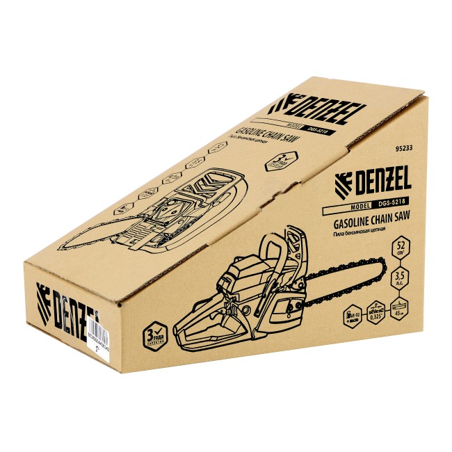 Пила цепная бензиновая DGS-5218 Denzel Пила цепная бензиновая DGS-5218 Denzel