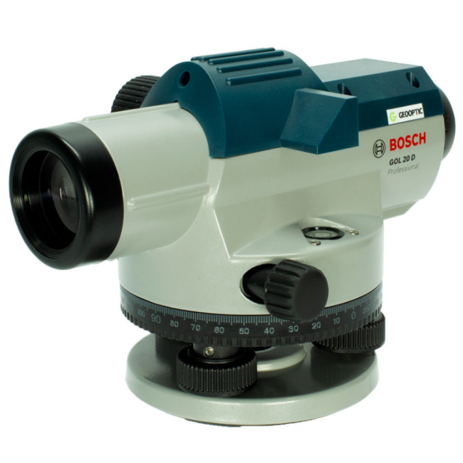 Комплект оптический нивелир Bosch GOL 20D штатив  рейка - 3 в 1