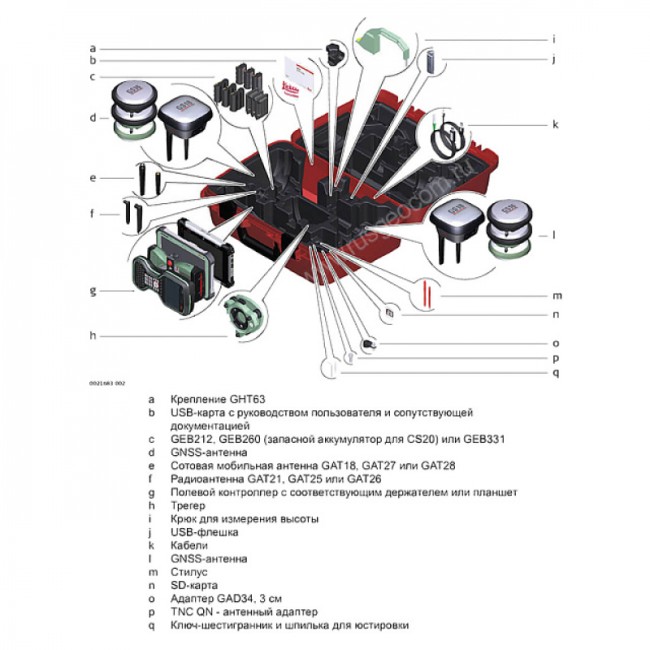 Комплект GNSS-приемника Leica GS16 GSM+Radio, Rover CS20
