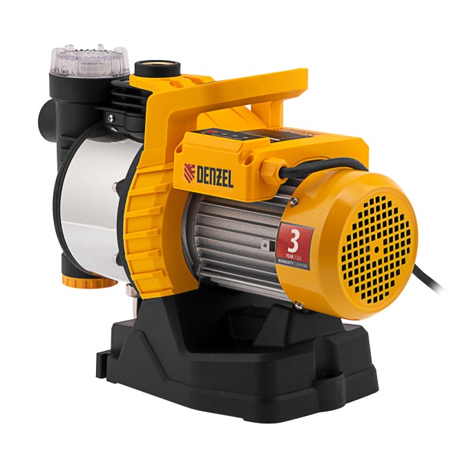 Садовый поверхностный насос GP1100SS, 1100 Вт, 4000 л/ч, подъем 45 м, пластик Denzel Садовый поверхностный насос GP1100SS, 1100 Вт, 4000 л/ч, подъем 45 м, пластик Denzel