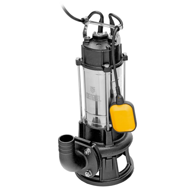 Фекальный насос FP1800-KS, 1800 Вт, напор 17 м, 26000 л/ч, нож-измельчитель Denzel Фекальный насос FP1800-KS, 1800 Вт, напор 17 м, 26000 л/ч, нож-измельчитель Denzel