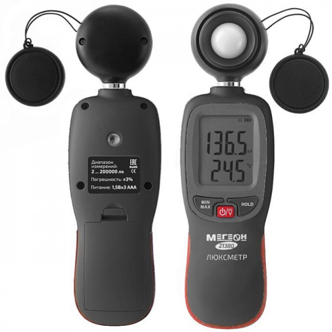 Люксметр МЕГЕОН 21380 с Bluetooth Люксметр МЕГЕОН 21380 с Bluetooth