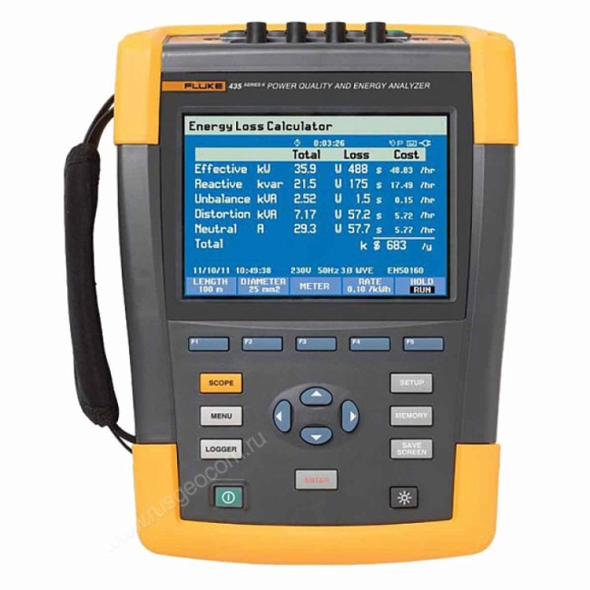 Комплект - анализатор энергии Fluke 435 II с кейсом Fluke C437-II
