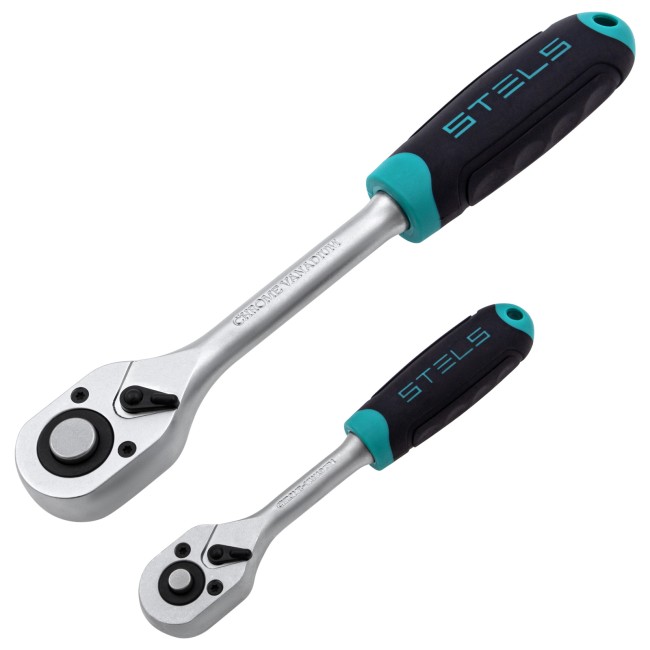 Набор инструментов 1/2", 1/4", CrV 76 предметов Stels