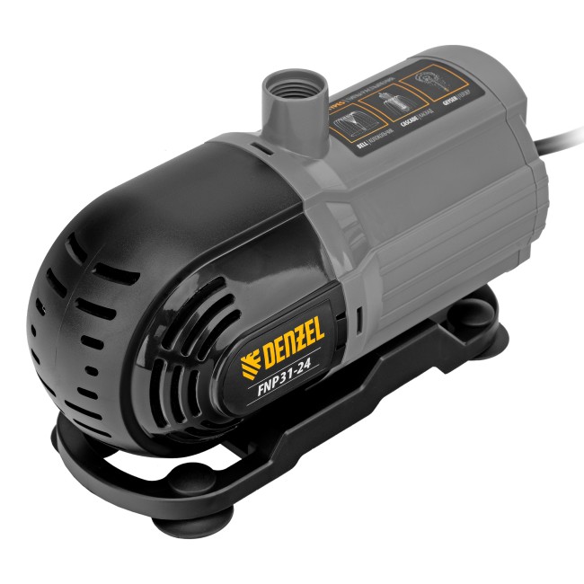 Насос фонтанный FNP31-24, 31 Вт, подъем 2,4 м, 1500 л/ч, колокольчик/2 каскада/гейзер Denzel Насос фонтанный FNP31-24, 31 Вт, подъем 2,4 м, 1500 л/ч, колокольчик/2 каскада/гейзер Denzel