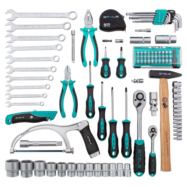 Набор инструментов 1/2", 1/4", CrV 98 предметов Stels